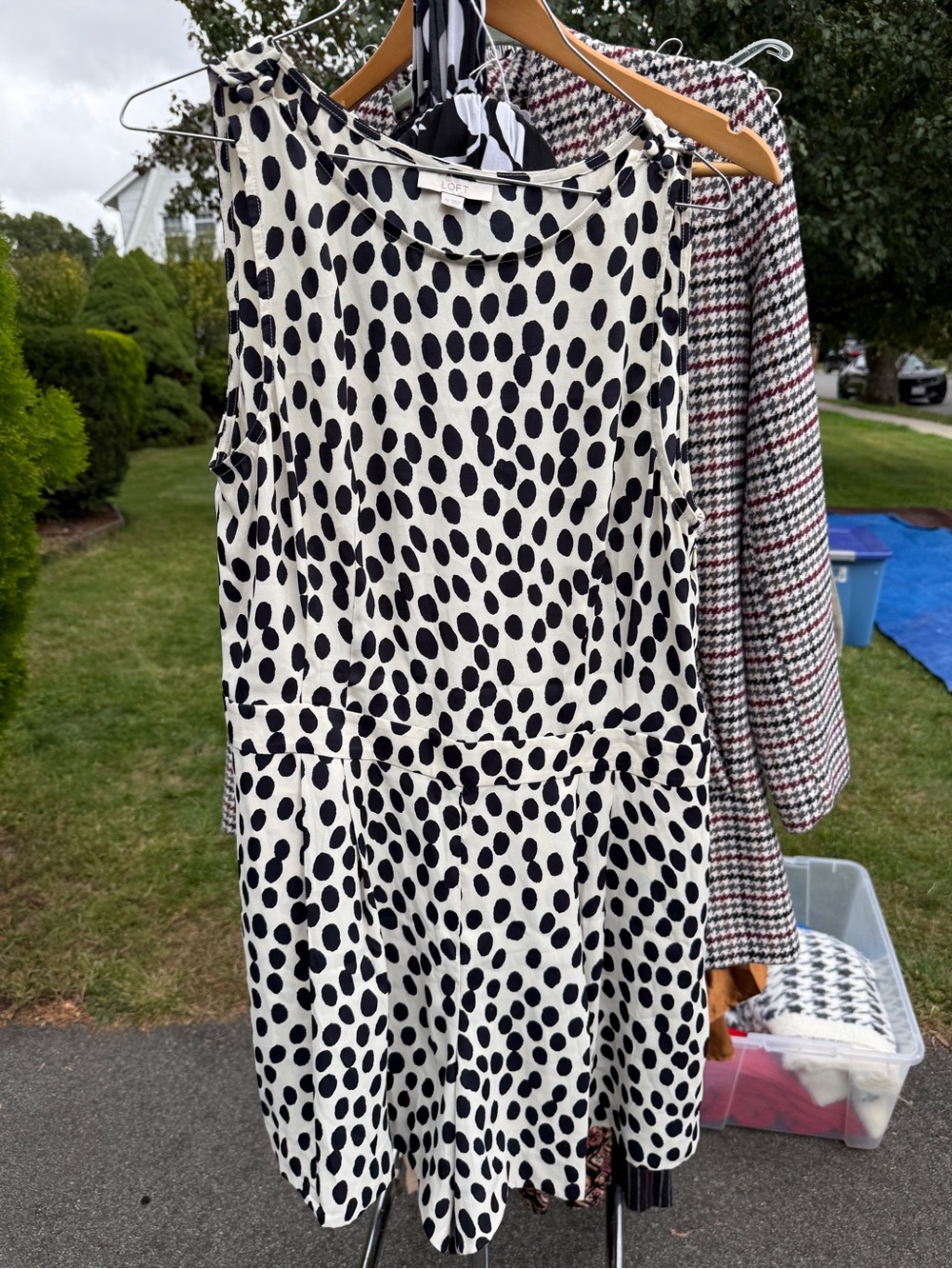 Polka Dot Sleeveless Romper